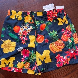 Michigan Hawaiian Swim Trunks